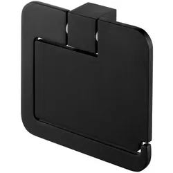 Neuesbad Futura black Papierhalter mit Deckel, Farbe: schwarz matt 02961