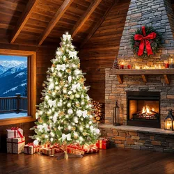 TecTake GmbH Künstlicher Weihnachtsbaum Blitzen, 180 cm, Spritzgussnadeln - grün