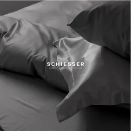 SCHIESSER Ella Uni Dunkelgrau 155 x 220 cm + 80 x 80 cm