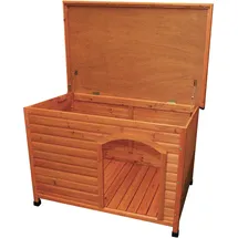 Trixie Hundehütte Classic mit Flachdach S–M: 85x60x58cm braun