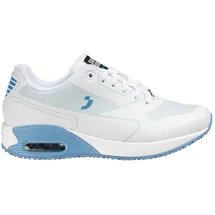 Oxypas moderner Sneaker Ela SRC Arbeiten Sneaker,White with Light Blue,37 EU