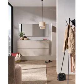 MODERANO LECCO Hänge-Garderobenschrank 40x165x33 schwarz