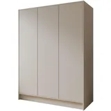 WFL GROUP Drehtürenschrank Mono 150 x 200 x 51 cm Beige