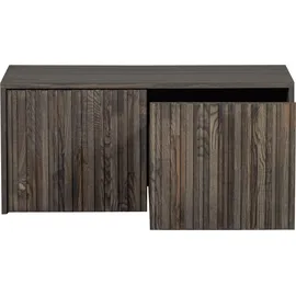 Woood Truhenbank New Gravure Braun 88 x 40 x 50 cm