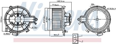 Nissens Innenraumgebläse [Hersteller-Nr. 87616] für Iveco