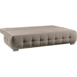 werk2 Schlafsofa WERK2 "Indigo Bettsofa mit Bettkasten, Breite 205cm, hochwertige Verarbeitung", grau (taupe), B:205cm H:90cm T:95cm, 100% Polyester, Sofas, Schlafsofa, 2-Sitzer Sofa und Schlafcouch mit Federkern & Bettkasten