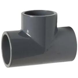 Mega Construx T-Stück 90° Pvc-u 40 mm Klebemuffe 16 bar Grau - Mega