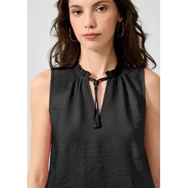 QS Blusentop Bluse Schwarz 38