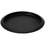 Spetebo Metall Kerzen Tablett schwarz - Ø 35 cm Deko Schale Geschenk Teller