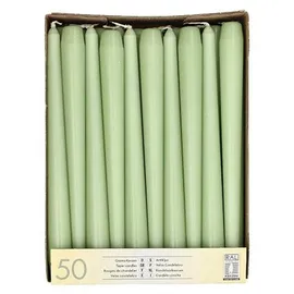 Papstar Leuchterkerzen Ø 2,2 cm 25 cm jadegrün 100 St.