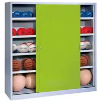 C+P Ballschrank mit Vollblech-Schiebetüren (Typ 4), HxBxT: 195x120x60 cm,