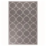 Sanat Novel Outdoorteppich Berlin, Hellgrau, Textil, geometrisch, rechteckig, 80x150 cm, Oeko-Tex® Standard 100, pflegeleicht, Teppiche & Böden, Teppiche, Outdoorteppiche