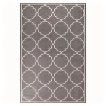 Sanat Novel Outdoorteppich Berlin, Hellgrau, Textil, geometrisch, rechteckig, 80x150 cm, Oeko-Tex® Standard 100, pflegeleicht, Teppiche & Böden, Teppiche, Outdoorteppiche