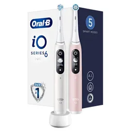 Oral-B iO Series 6 white + 2. Handstück pink sand
