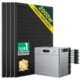 Balkonkraftwerk 2000W mit Speicher Zendure SolarFlow 2400 Pro 2.4Kwh, Komplettes Photovoltaiksystem - 4 Panels (2000Wp)🔥 / Ohne Erweiterungsakku / Ohne HAL