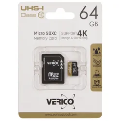 Verico MicroSDXC 64GB, 64 GB, MicroSDXC, Klasse 10, UHS-I