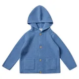 stellou & friends Strick-Cardigan mit Kapuze in ocean blue & Gr.: 50/56