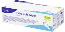 Peha-soft® Nitrile Blue Untersuchungshandschuhe, puderfrei 9420250 , 1 Packung = 100 Stück, Größe XS
