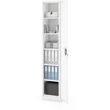 Jan Nowak ALEX Aktenschrank 220 x 45 x 40 cm Weiß