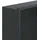 vidaXL Duschnische Mattschwarz 32x62x9 cm Edelstahl