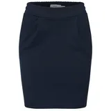 ICHI Herbstblauer Rock mit Taschen, Größe M