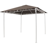 GRASEKAMP Ersatzdach 293 x 293 cm Polyester Taupe mit UV Schutz, wasserabweisend