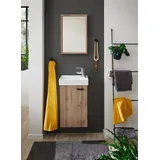 PREISBRECHER Badezimmer-Set Amy, 41 x 165 x 23 cm (B/H/T) braun