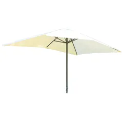 Gartenschirm Sonnenschutz Sonnenschirm Schirm mit 6 Streben 250 x 145 cm Creme