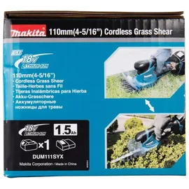 Makita DUM111SYX Akku-Gras-/Strauchschere inkl. Akku 1.5Ah