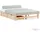 Homestyle4u Holzbett 140 x 200 cm Braun
