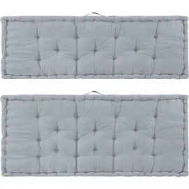 Hti-Living Sitzkissen Set 40 x 40 cm Grau