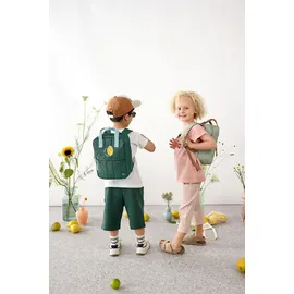 Lässig Mini Square Backpack Lemon/Dunkelgrün