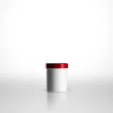 10 x Salbenkruken (Cremedosen) weiss / 30g bzw. 35ml / Schraubdeckel rot/PP (€ 0,60 pro Stk.)