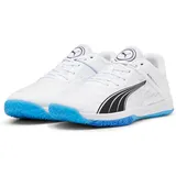 Puma Accelerate Turbo Indoor Court Shoe, White-Bluemazing, 47 EU