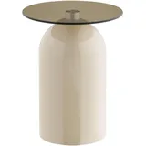 VCM ebuy24 Eckbord Solveig 40 x 40 cm, | Beige - Beige