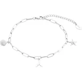 S.Oliver Fußkette Edelstahl silber Damen