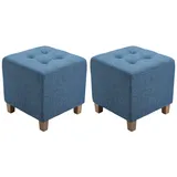 CLP 2er Set Sitzhocker Pharao blau