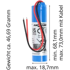 Ansmann 18650 2600 mAh 1 St.