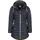 Dry Fashion Damen Polyurethan-Mantel Danzig gesteppt - Outdoor-Jacke wind- und wasserdicht in Navy Größe 40 - 40