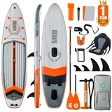 Niphean Stand up Paddle Board mit Ausgewogenem Flügeldesign und robustem SUP Zubehör, 335cm Stabil Inflatable Paddle Boards for Adults, Sup Board, Stand up Paddling Board mit Sitz, Paddleboard