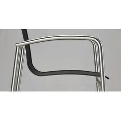 BEST Stapelsessel Khartum Edelstahl/schwarz 47871050
