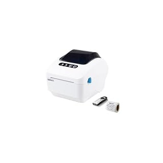 LENVII LV-333B Thermal Label Printer 80MM Etikettendrucker | Desktop Thermodrucker Labeldrucker | Druckbreite 20mm-80mm | 203 DPI Druckgeschwindigkeit 127mm/s | Thermodrucker für Mac/PC(weiß)