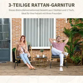 Okwish Bistroset 3-tlg. Sand/Grau