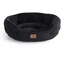 Bedsure BEDSUREHaustierbett-Einfarbig-RundesKatzenbett51x48x15SSchwarz