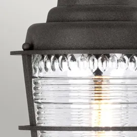 quintiesse Außen-Stehleuchte E27 Aluminium Glas Metall spritzwassergeschützt IP44 grau