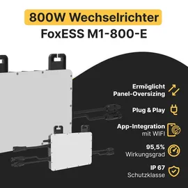 solakon Balkonkraftwerk onBasic 1000W 5 m Kabel + Garten-/ Wandhalterung