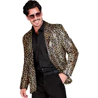W WIDMANN MILANO Party Fashion - Pailletten Jackett Herren, 70er Jahre Disco Blazer, Anzugjacke für Festival, Karneval