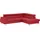Cotta Ecksofa "Komaris L-Form, B: 249 cm", rot, B:249cm H:72cm T:100cm, Microfaser PRIMABELLE (100% Polyester);Kunstleder SOFTLUX;Feinstruktur (100% Polyester);Kunstleder SOFTLUX/Struktur (100% Polyester);NaturLEDER, Sofas, Ecksofa, mit Kopfteilverstellung,