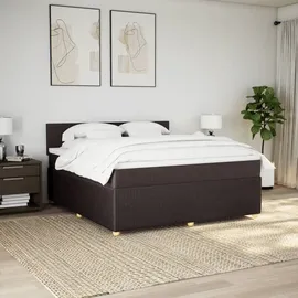 vidaXL Boxspringbett 180 x 200 cm Dunkelbraun