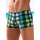 Buffalo Badehose Boxer Karo-Optik Grün/Schwarz 6